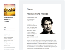 Tablet Screenshot of petereliason.com
